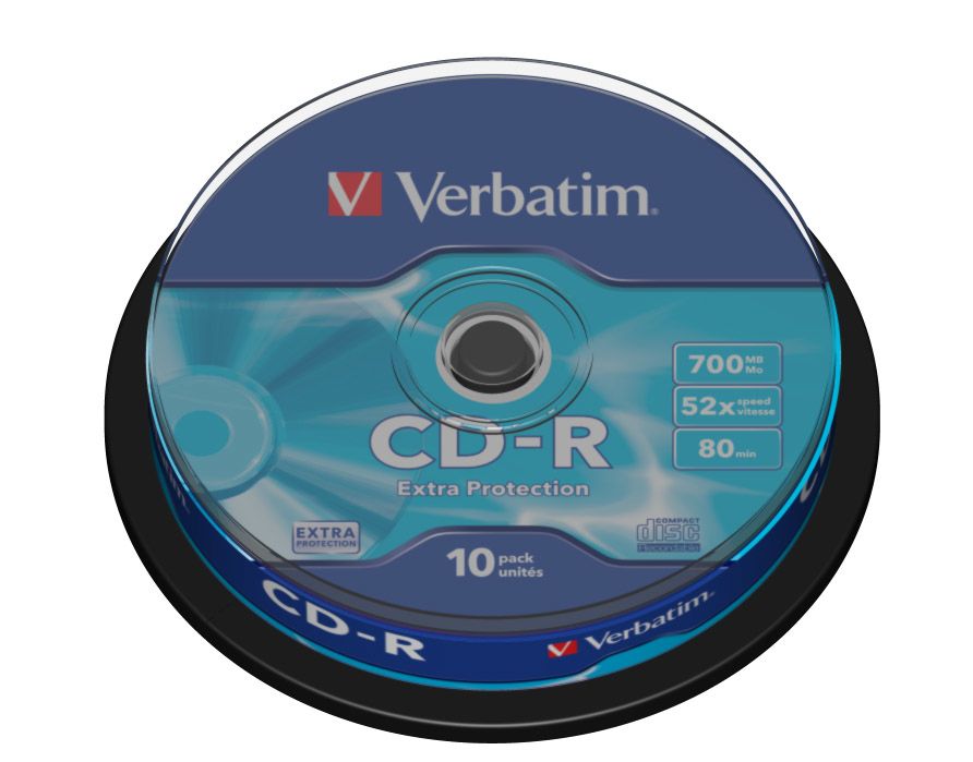 Cd-r 700MB 52X 10PK Spindle, image 1 of 2