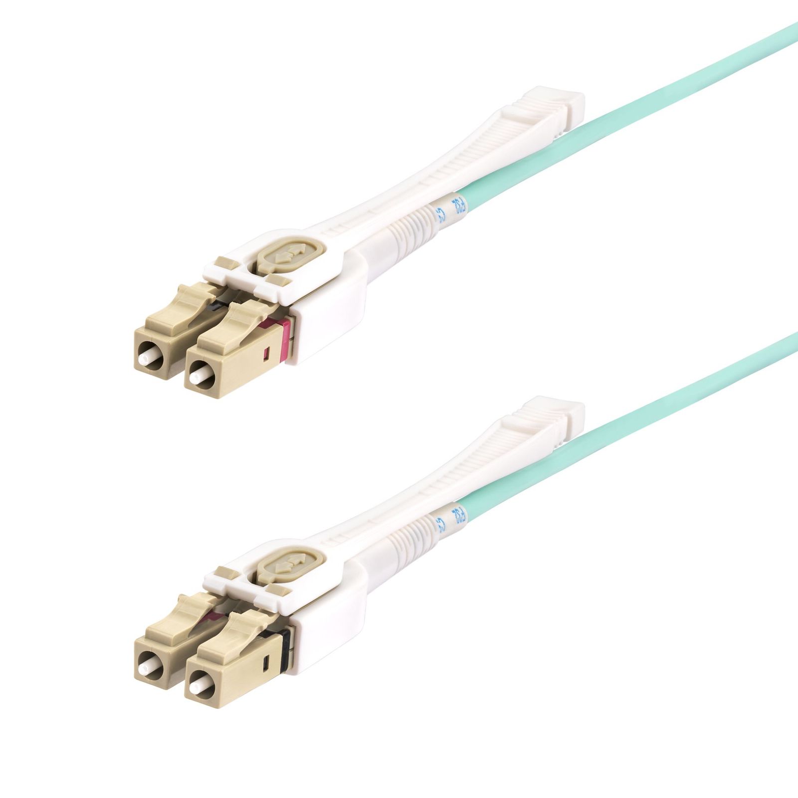Startech.com 5M Lc/lc-upc OM4 Multimode Fiber Cable, Push Pull Tabs, 50/125, 100G, Ltw, image 1 of 4