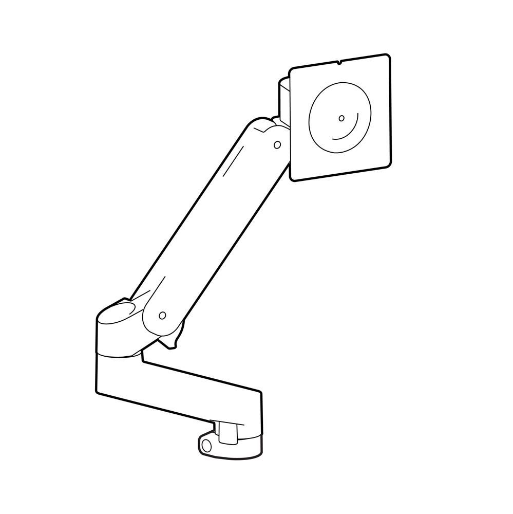 Ergotron LX Pro Display Arm Expansion Kit Blk