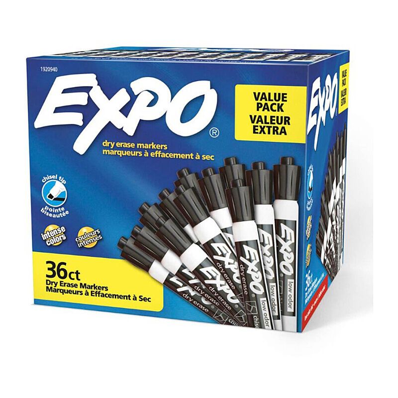 Expo D/e WB Marker CT Blk BX36