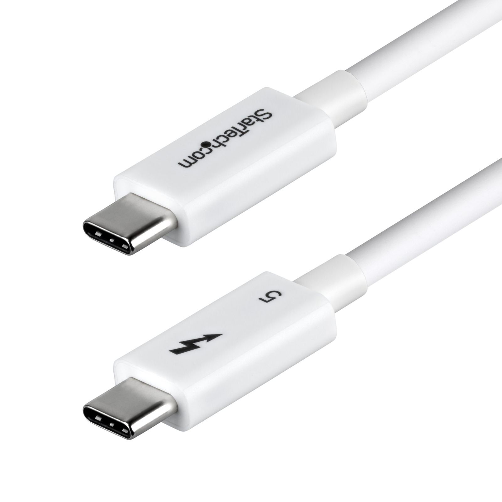 Startech 2.6FT (80CM) Thunderbolt 5 Cable, 80GBPS, Certified - White, Ltw, image 1 of 7