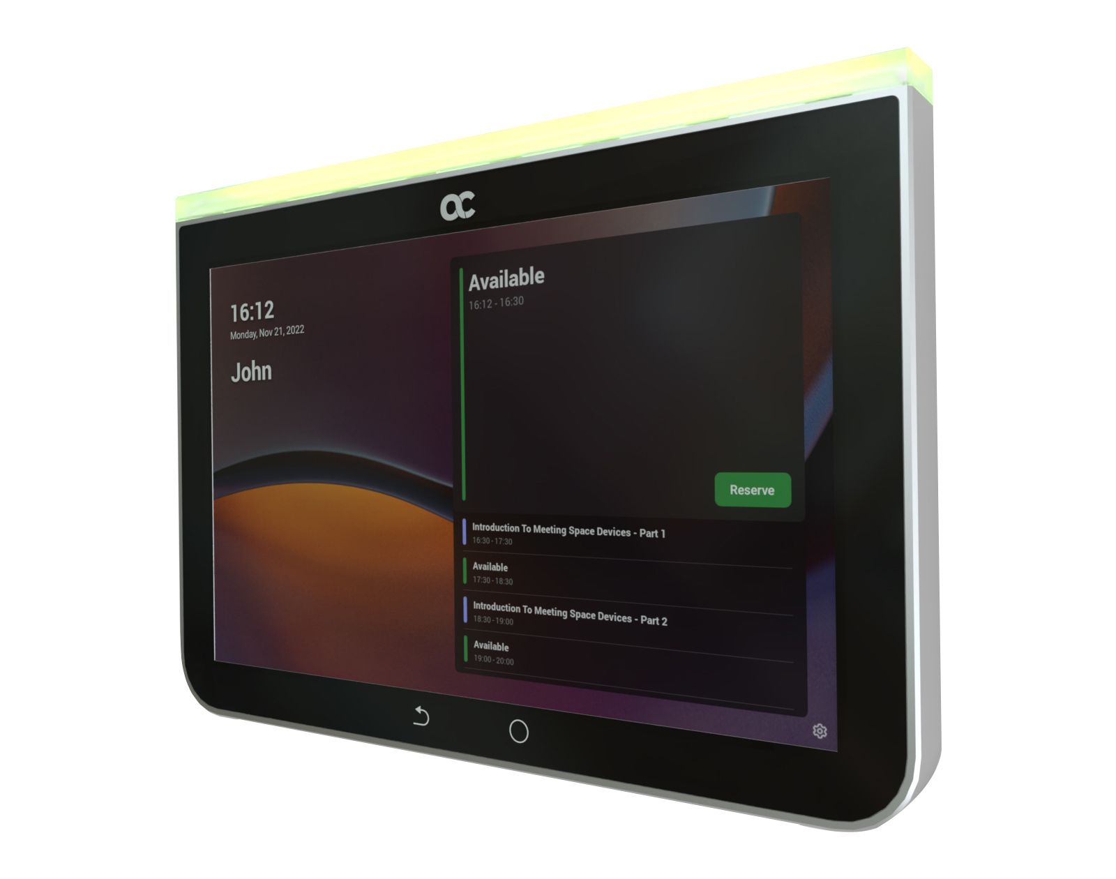 Rx-panel Touch Scheduler for Microsoft Teams Rooms, image 1 of 4