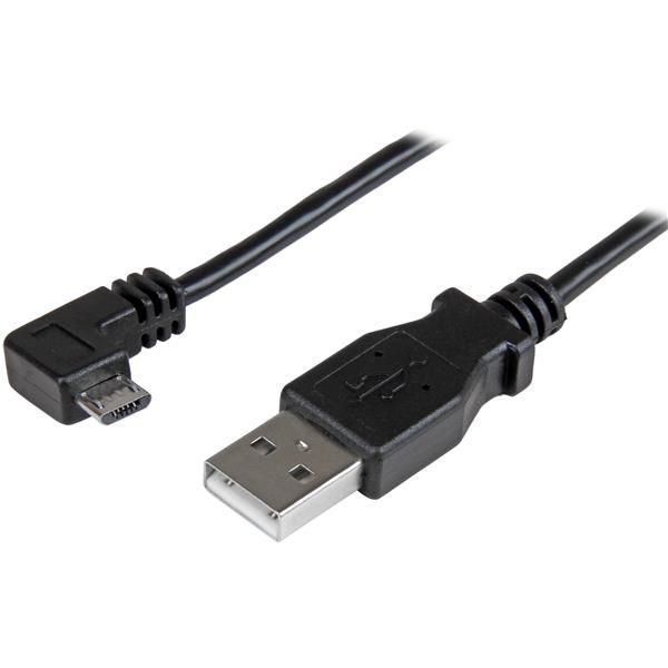 Startech Micro-usb Charge-and-sync Cable M/m - Right-angle Micro-usb - 24 Awg - 0.5 M, image 1 of 4