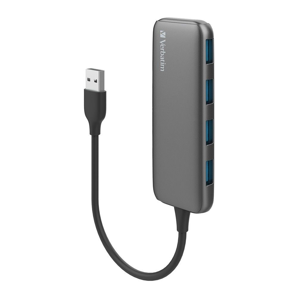 Usb A 3.0 Hub with 4X Usb A 3.0 - Grey, image 1 of 5