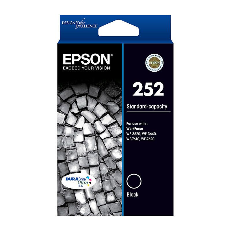 Epson C13T252192 252 Standard Capacity Black Ink Cartridge