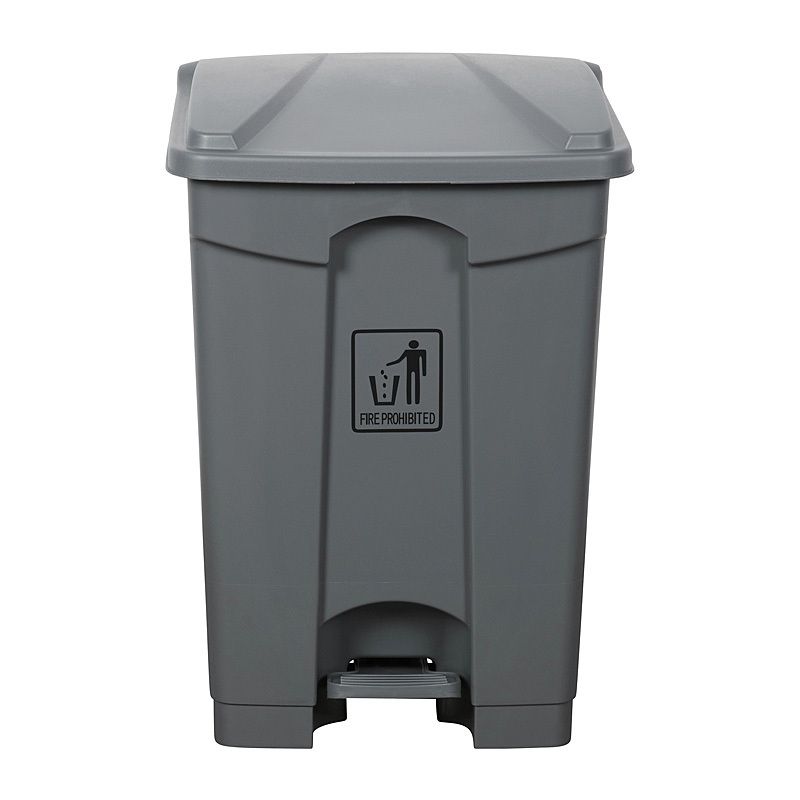 Clnlnk Rubsh Bin W/pdl 45L Gry