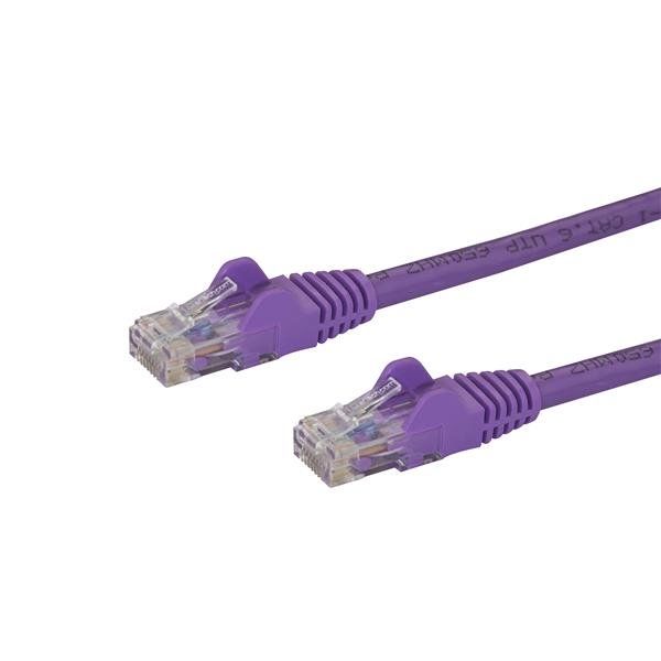 Startech.com CAT6 Ethernet Cable 3M Purple 650MHZ 100W Snagless Patch Cord Ltw, image 1 of 2