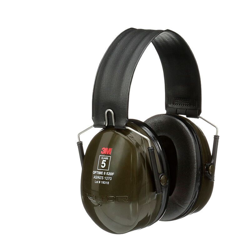 3M H520F Earmuff Fold Grn CS10