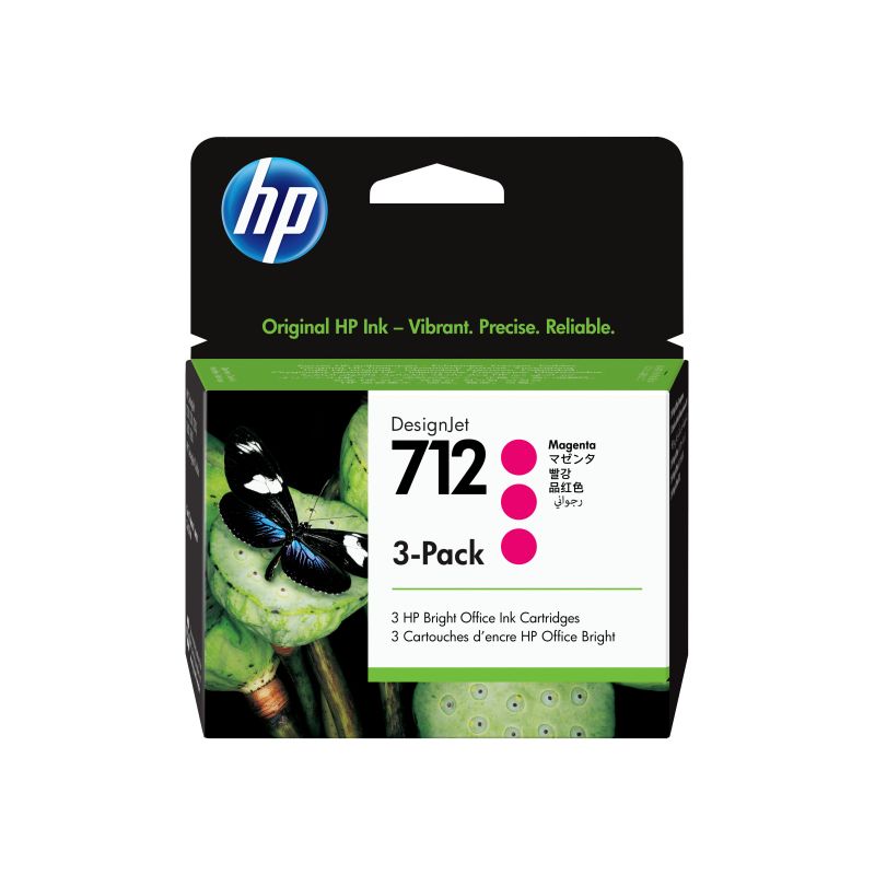 HP #712 29ML Mag 3 PK 3ED78A