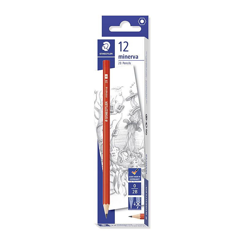 Staedtler Minerva Penc 2B BX12
