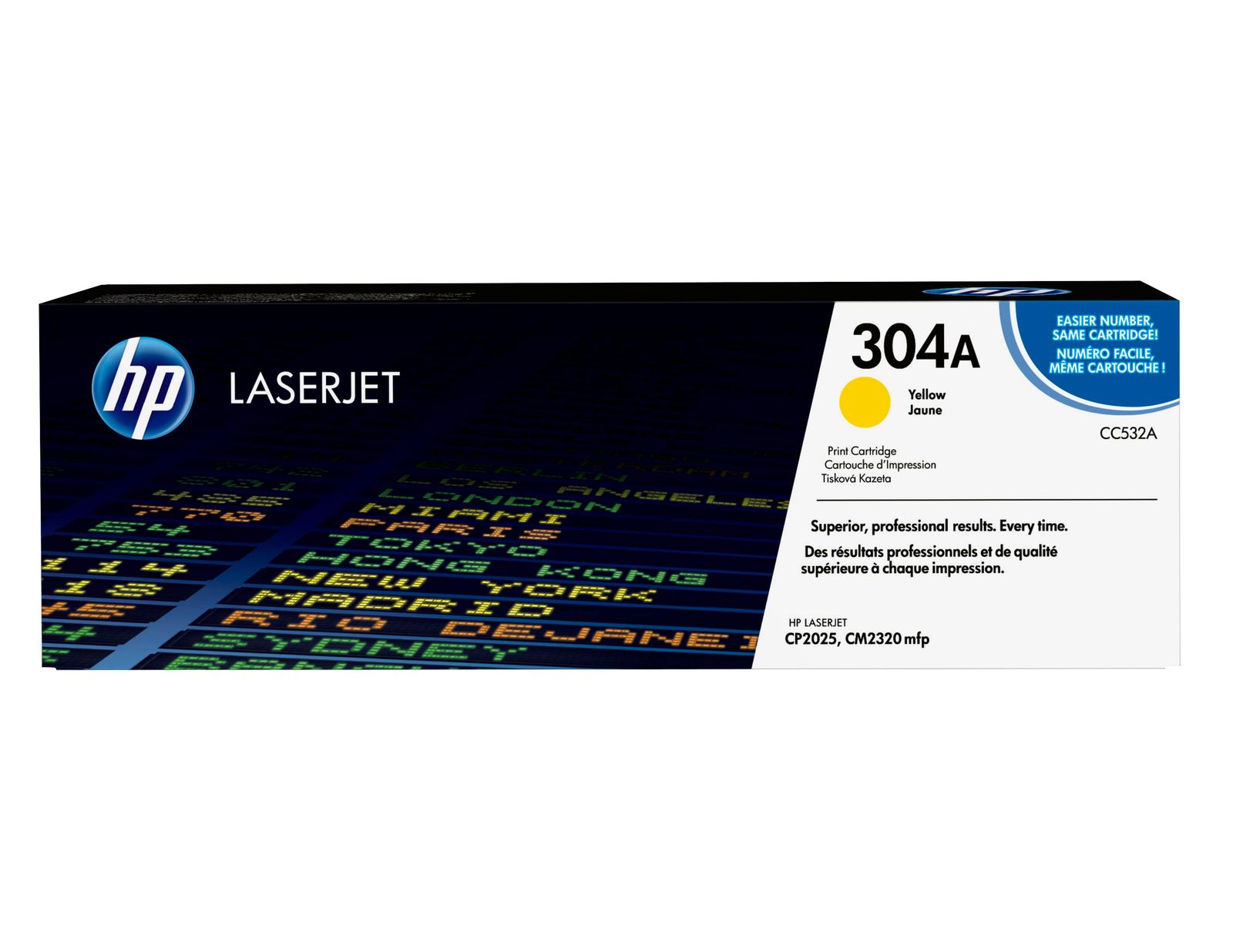 HP CC532A #304A Yellow Toner Cartridge (2,800 Yield), image 1 of 8