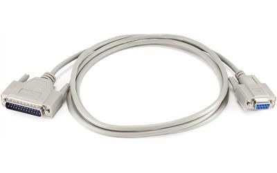 Printer Cable RS232 DB09-F/DB25-M Moulded 2M
