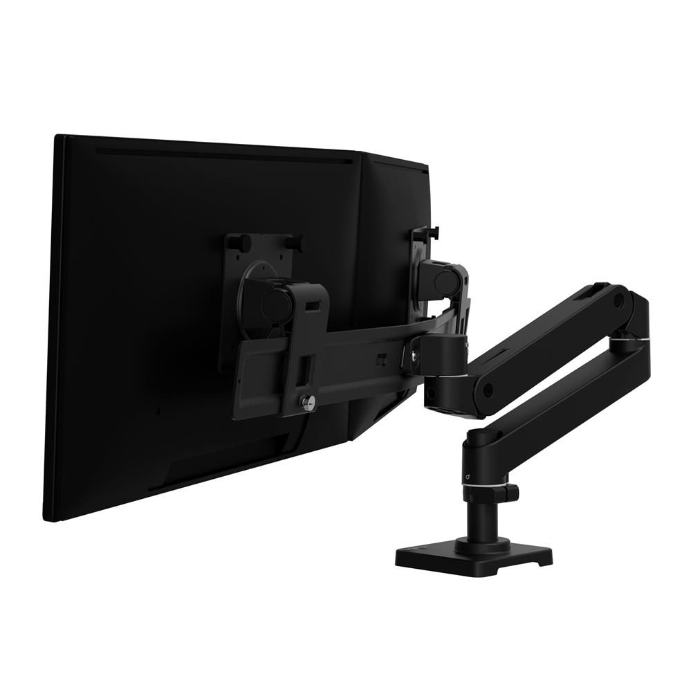 Ergotron LX Pro Arm Dual Crossbar Desk Mount Blk