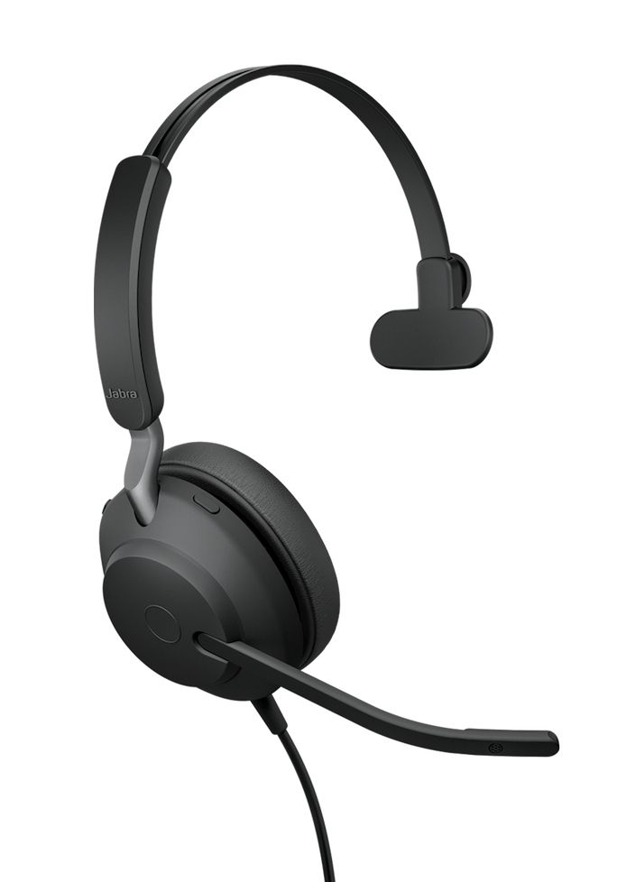 Jabra Corded EVOLVE2 40 SE UC Mono Headset, Usb-c/a, image 1 of 2