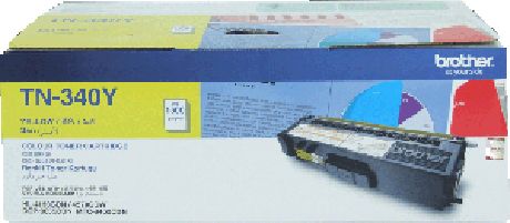 Brother TN-340Y Yellow Toner Cartridge (1,500 Yield @ 5%)