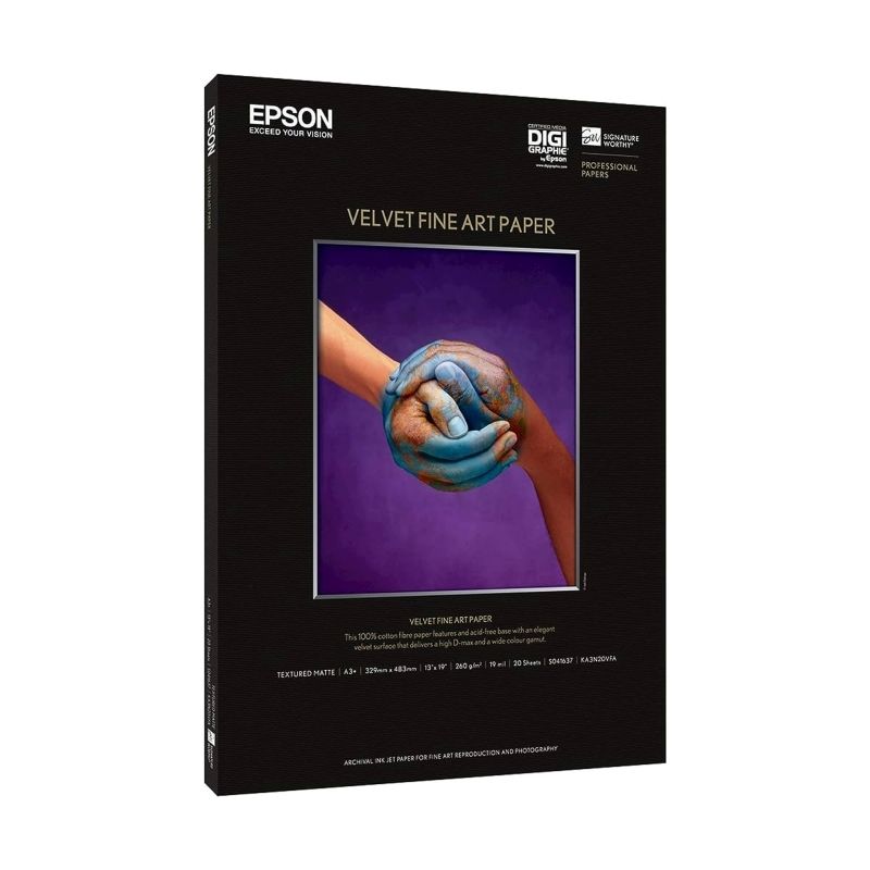 Epson C13S041637 Velvet Fine Art Paper (20 Sheets)