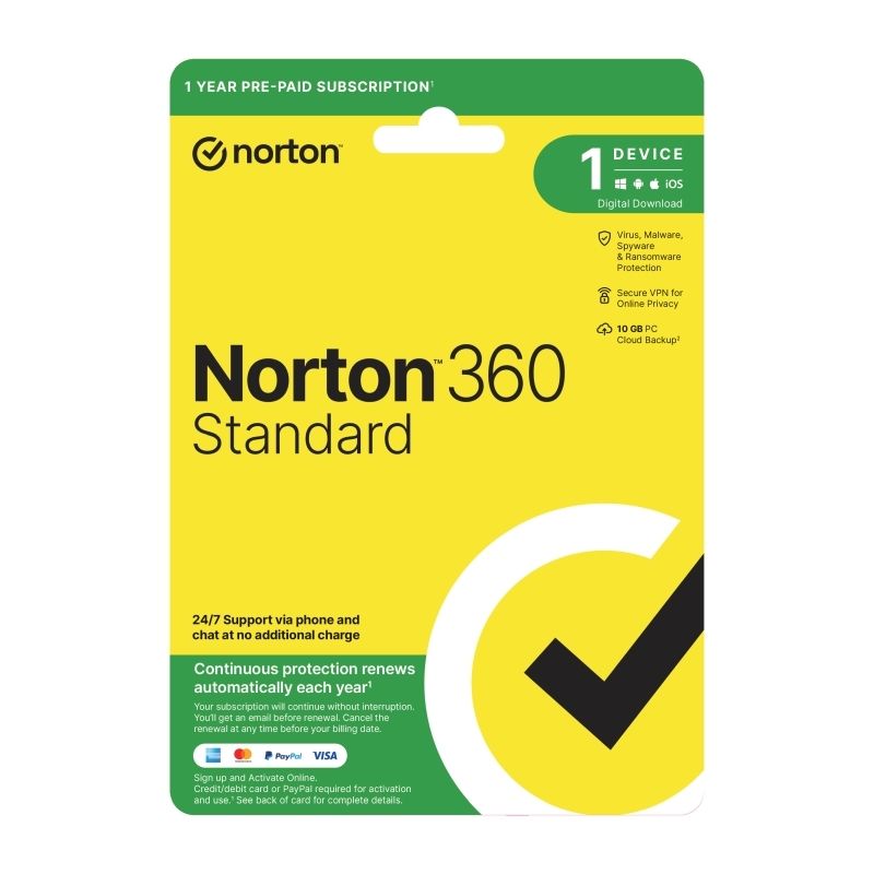 Norton 360 Standard 1U 1D 1 YR
