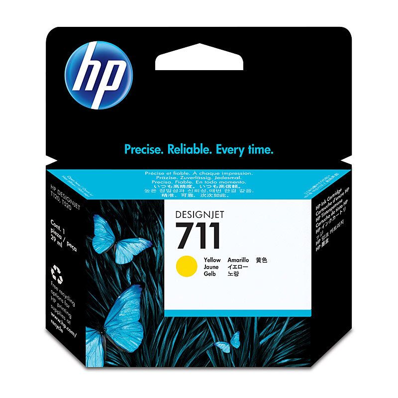 HP #711 29ML Yellow Ink CZ132A