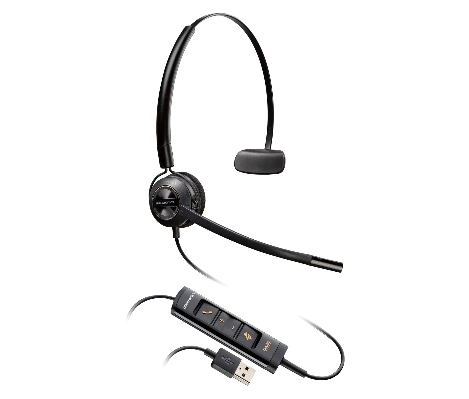 HP Poly Encorepro EP545 UC Convertible Mono Corded Headset, Usb-a & C