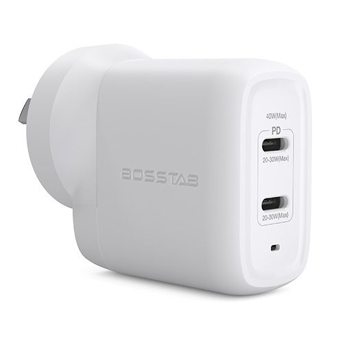 Bosstab Power Supply Gan 40W Dual/usb-c