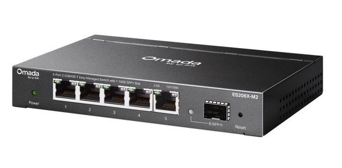Tp-link Omada 5-PORT Easy Managed 2.5G Switch, 2.5G(5), 10G SPF+(1), 5YR