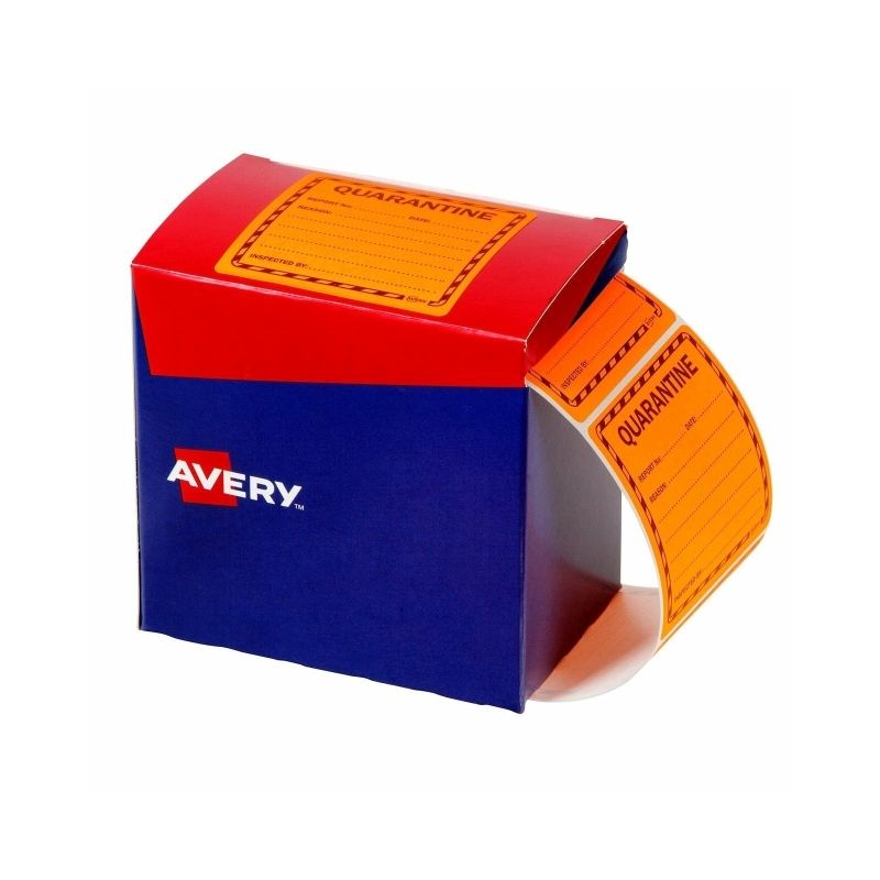 Avery Quarantine Labels RL1000