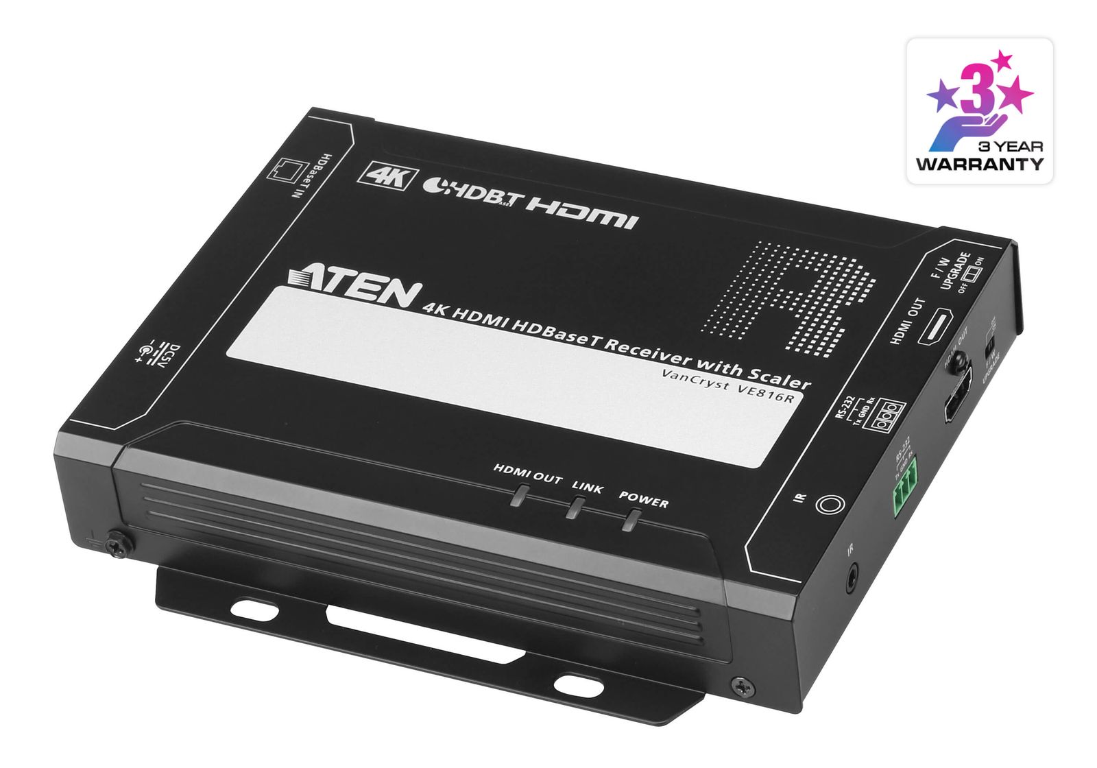 Aten Hdmi Hdbaset Receiver with Scalar, image 1 of 4