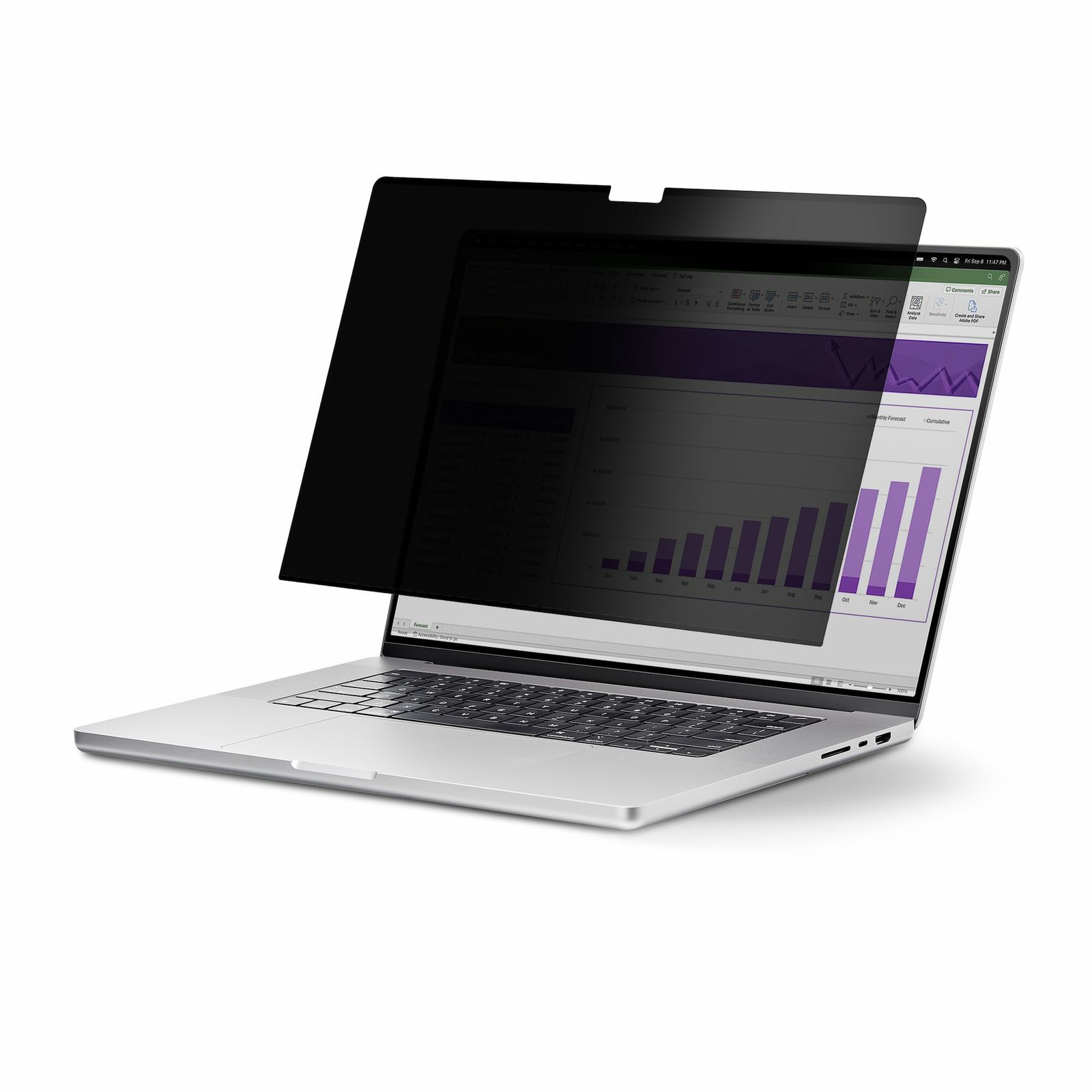 Startech.com 13.3" Laptop Touch Privacy Screen, 16:10, Flip-up, 2 YR, image 1 of 7