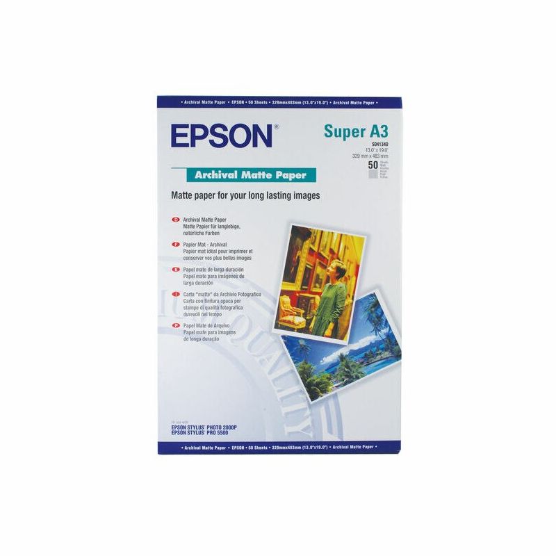 Epson Archival Matte Paper A3+ (329 X 483 Mm)