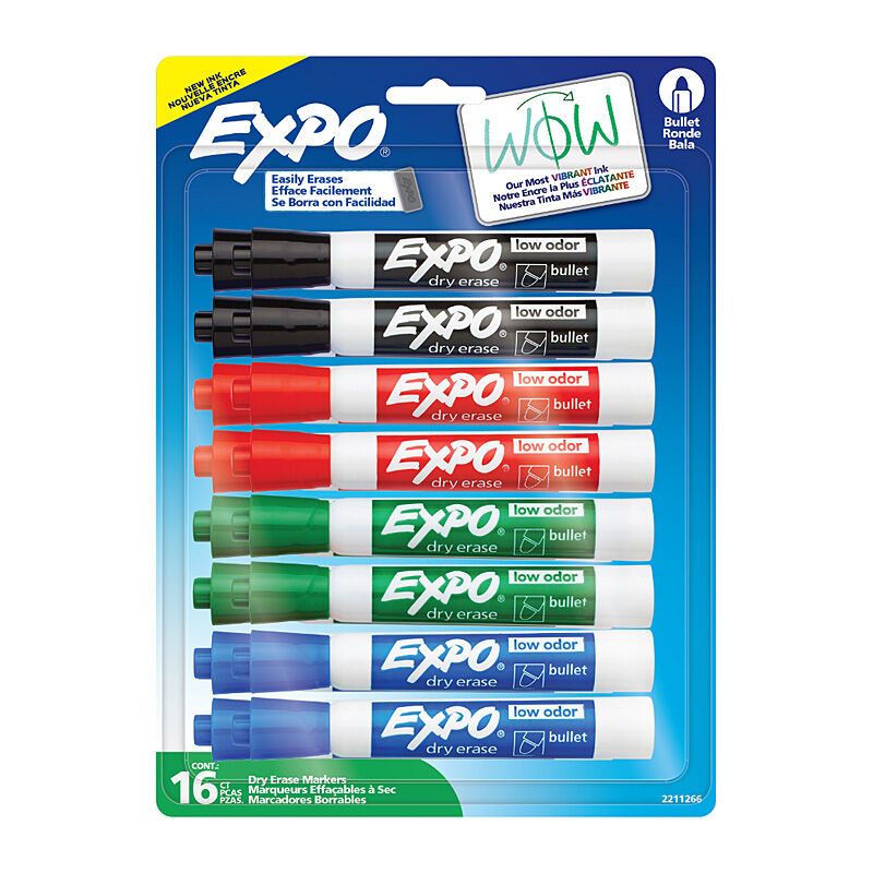 Expo W/b Marker Blt Asst PK16