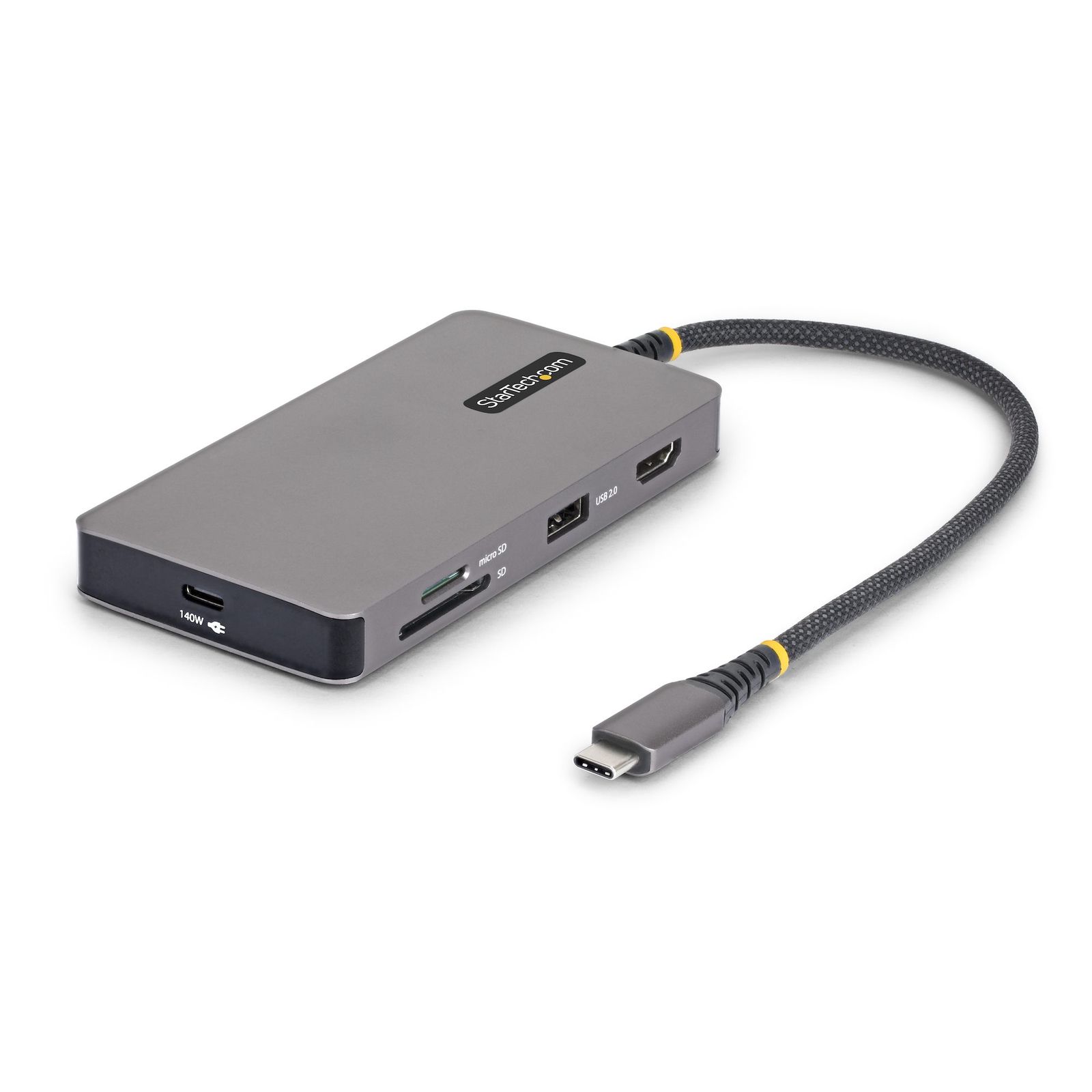Startech.com Usb-c Multiport Adapter, 4K 60HZ Hdmi, 140W, Usb 10GBPS, Gbe, 3 YR, image 1 of 5