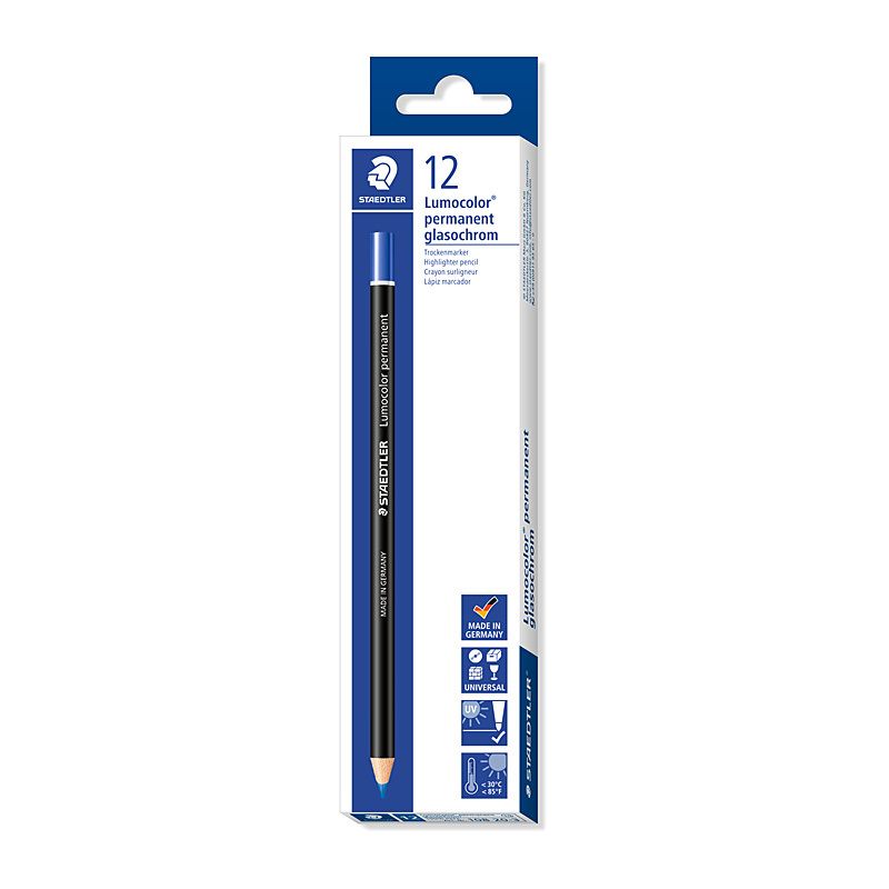 Staedtler Perm Pencil Blu BX12