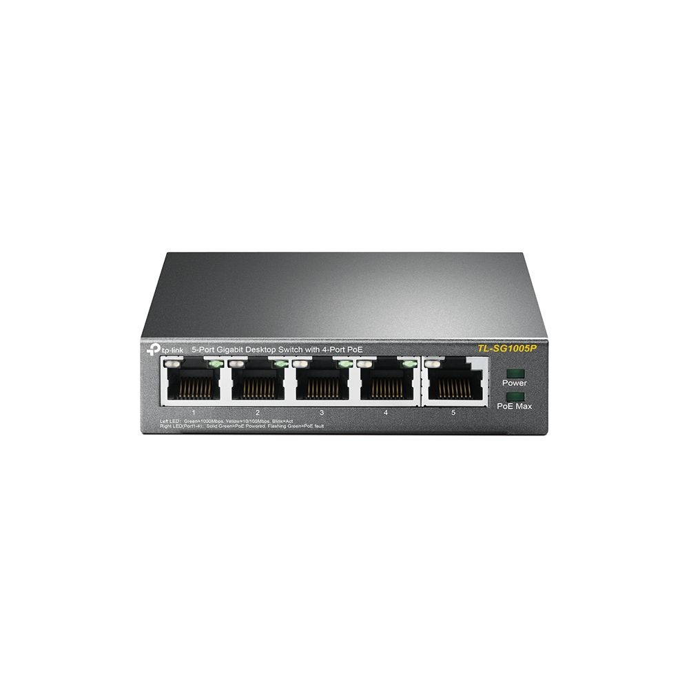 Tp-link 5-PORT Unmanaged Gigabit Switch, POE+(4), 65W, Metal Case, 5YR, image 1 of 5