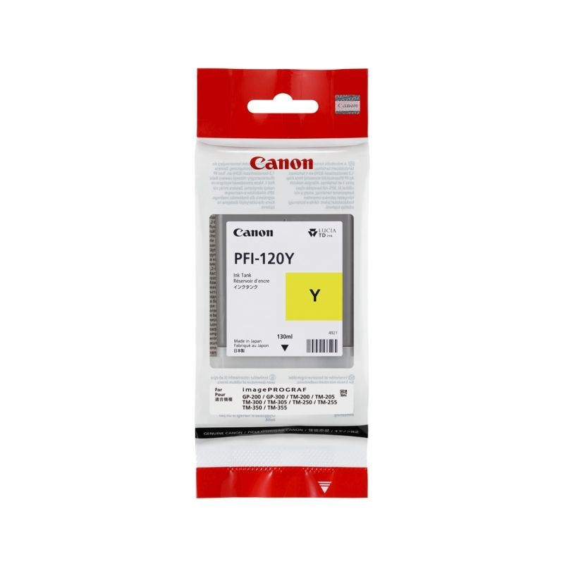 Canon PFI120 Yellow Ink, image 1 of 2