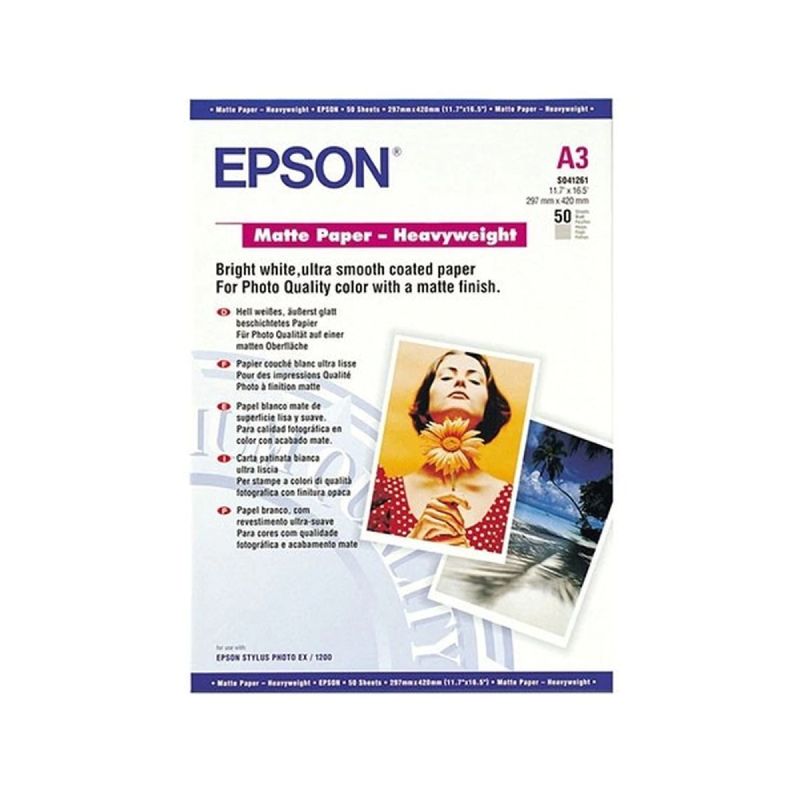 Epson Matte Paper Heavyweight (A3) - 50 Pack
