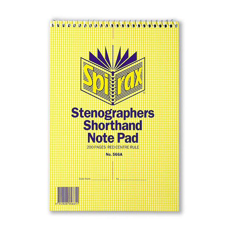 Spirax 566A N/book Steno PK10