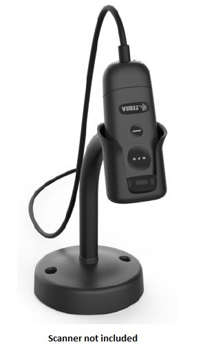 Zebra Intellistand Gooseneck Weighted BK CS6080-SR