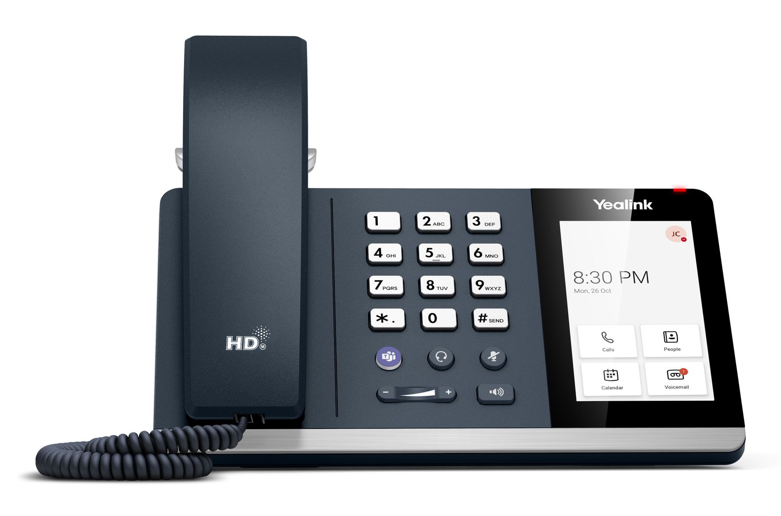 Yealink (MP54) Desktop Phone with Handset, 4" Touch Screen, MS Teams 2ND Gen, image 1 of 6