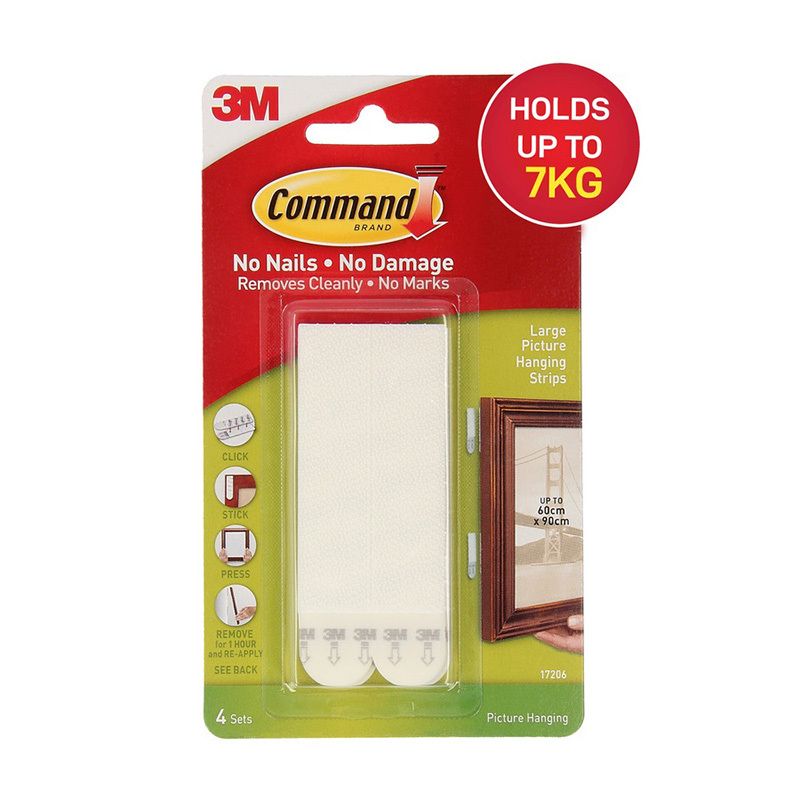 Cmd Hng Strips 17206 Large PK4
