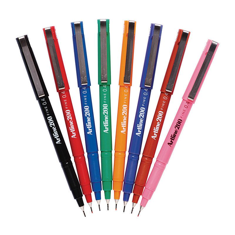 Artline 200 Fline Pen Ast BX12