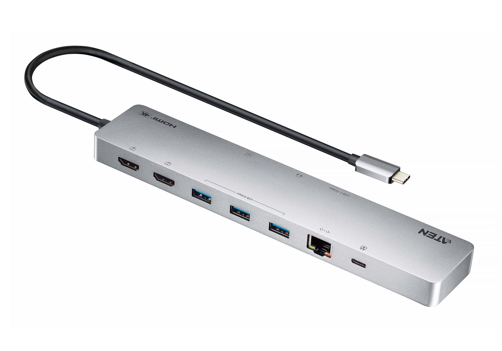 Aten 11-IN-1 Usb-c Multiport Dock with Power Pass-through, image 1 of 7