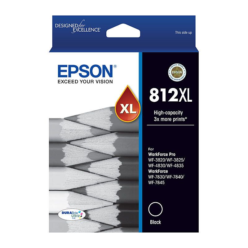 Epson C13T05E192 #812XL - High Capacity Capacity - Black Ink Cartridge