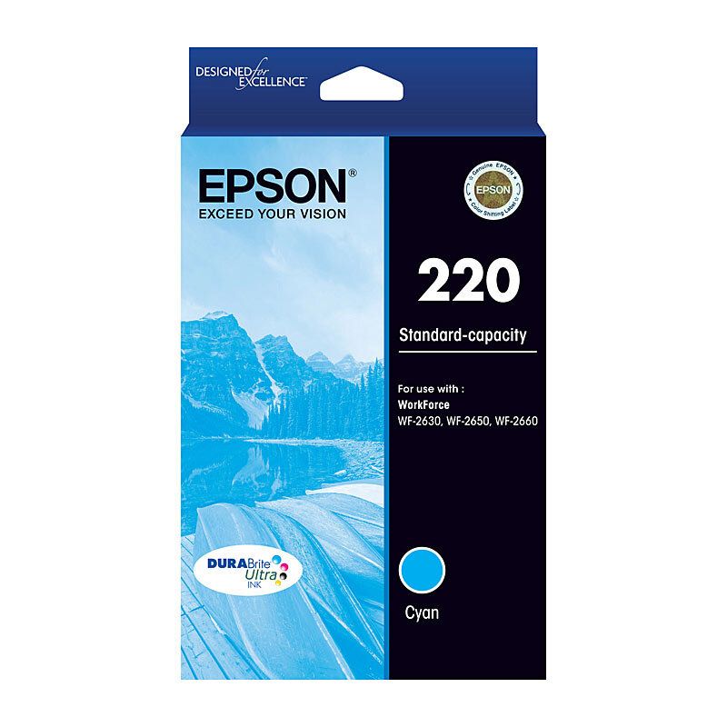 Epson C13T293292 220 Standard Capacity Durabrite Ultra Cyan Ink