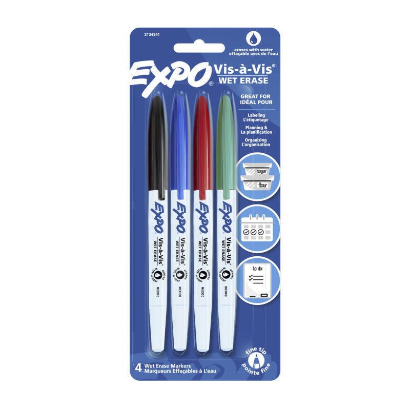 Expo WB Mrkr Wet Erase PK4 BX6, image 1 of 2