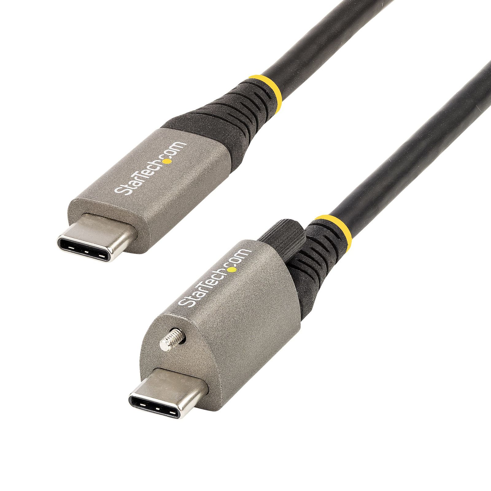 Startech 3FT (1M) Usb-c Cable, Top Screw Locking, Usb 10GBPS, 100W (5A) Power Delivery, 8K, image 1 of 13