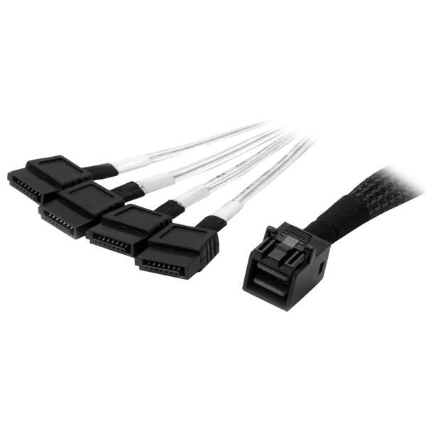 Startech 1M Internal Mini Sas TO Sata Cable - SFF-8643 TO 4X Sata Ltw, image 1 of 3