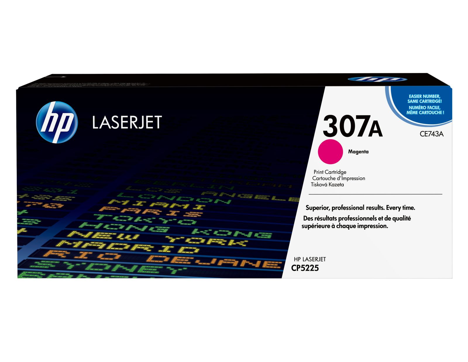 HP CE743A #307A Magentatoner Cartridge (7,300 Yield), image 1 of 8