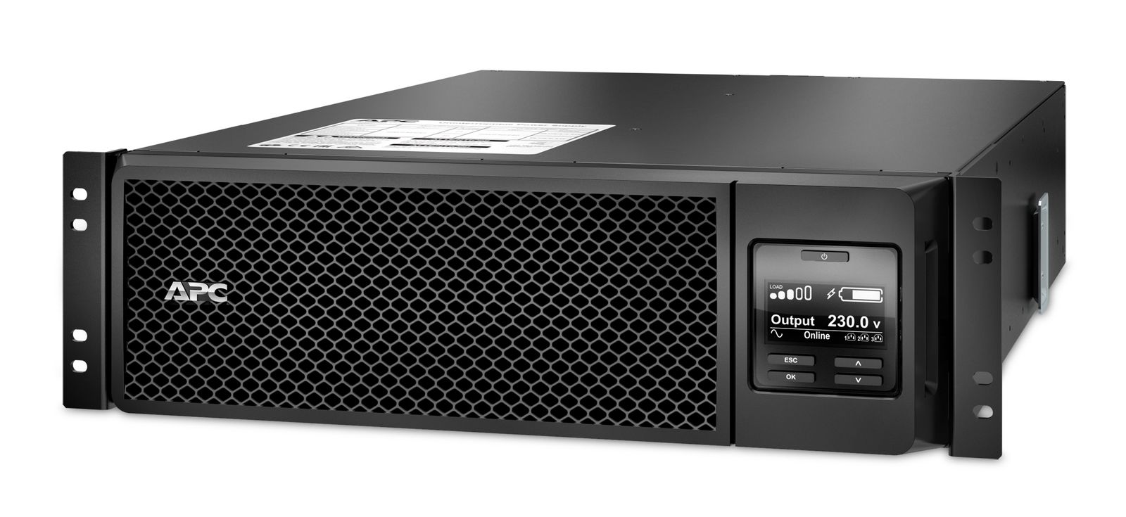 Apc Smart-ups (srt), 5000VA, IEC(10), Network, Lcd, 3U Rack/twr, 3YR, image 1 of 16