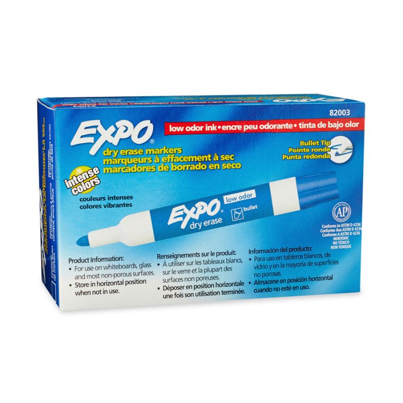 Expo W/b Marker Blt Blue BX12
