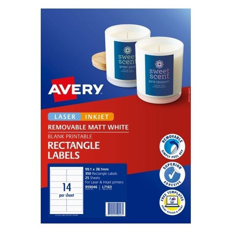 AV Labels L7163 Lip 14UP PK350, image 1 of 4